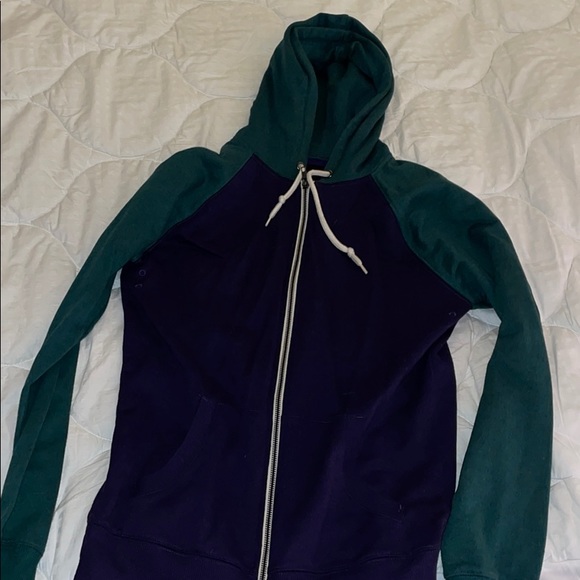 BDG Urban Outfitters purple and green zip up. - Picture 2 of 4